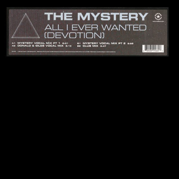 The Mystery : All I Ever Wanted (Devotion) (12")
