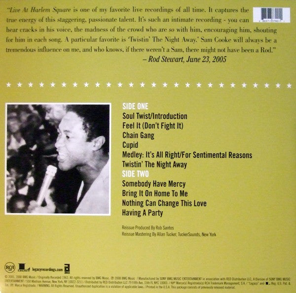 Sam Cooke : One Night Stand! At The Harlem Square Club (LP, RE, RM)