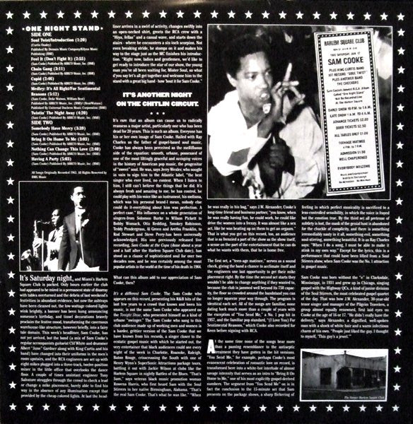 Sam Cooke : One Night Stand! At The Harlem Square Club (LP, RE, RM)
