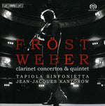 the album cover for Martin FrÃ¶st - Clarinet Concertos
