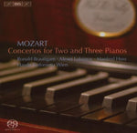 the album cover for Manfred Huss - Concertos for Two & Three Pianos