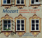 the album cover for La Petite Bande - Cassations KV63 & 99 / Divertimento KV205