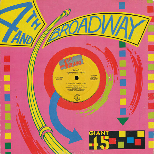 Dino (2) : Summergirls (12", Promo)