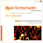 the album cover for German Philharmonic String Orchestra - Carmen Suite: Trauermusik
