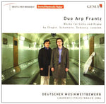 the album cover for Duo Arp Frantz - Works for Cello & Piano