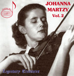 the album cover for Johanna Martzy - Volume 2