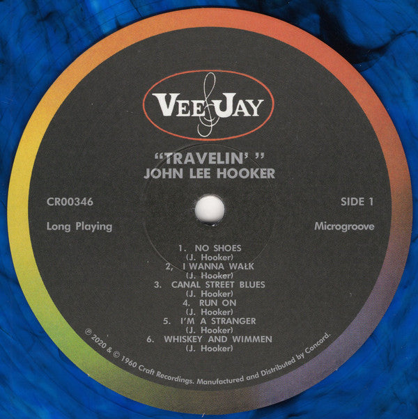 John Lee Hooker : Travelin' (LP, Album, Mono, Club, Ltd, Num, RE, RM, Blu)