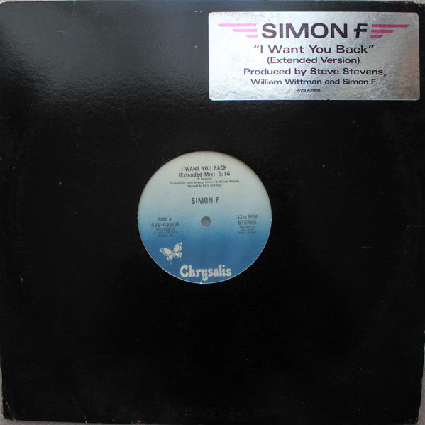 Simon F* : I Want You Back (12")