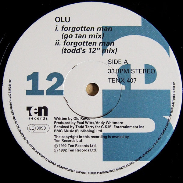 Olu* : Forgotten Man (12")
