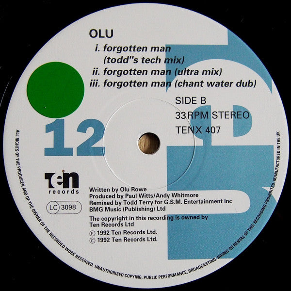 Olu* : Forgotten Man (12")