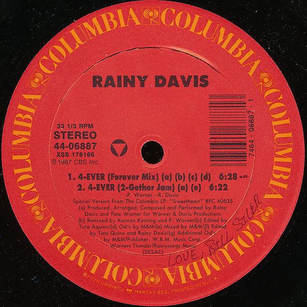Rainy Davis : 4-Ever (12")