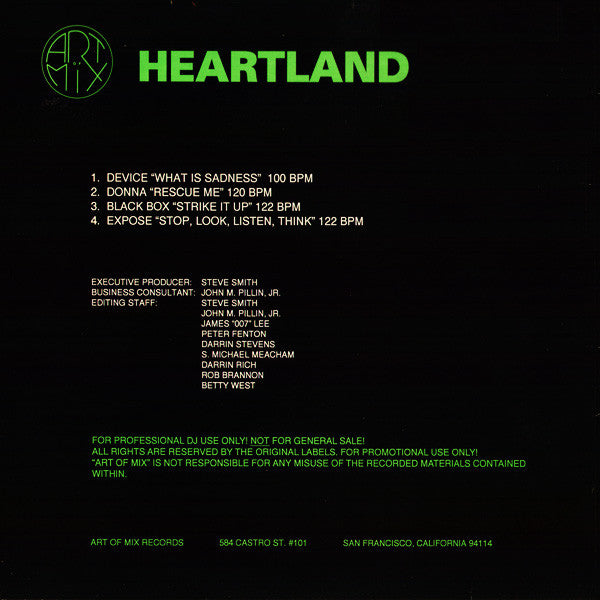 Various : Art Of Mix - Remixes For The Masters - Heartland 2 (12", Promo)