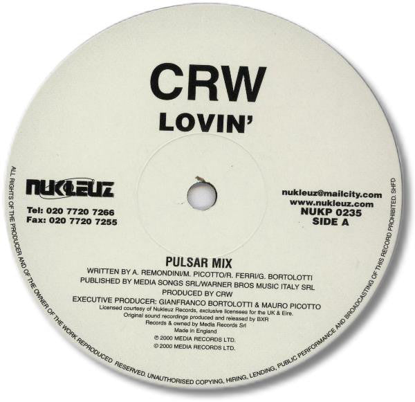 CRW : Lovin' (12")