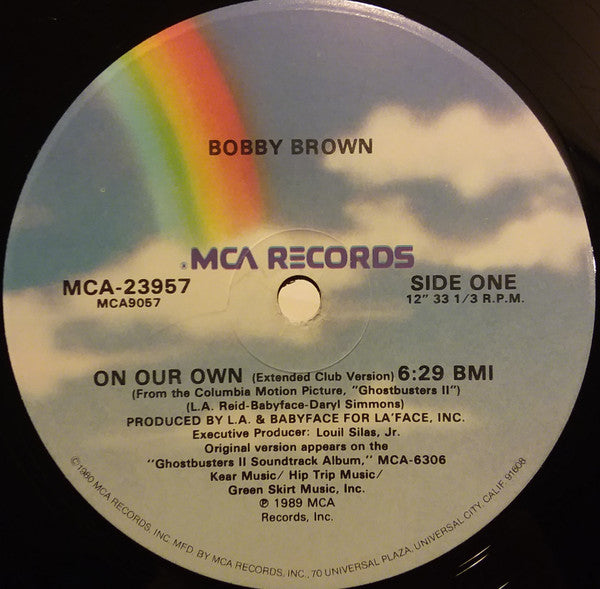 Bobby Brown : On Our Own (12", Single, Hyb)