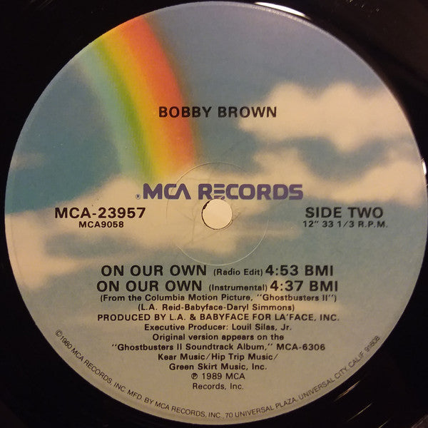 Bobby Brown : On Our Own (12", Single, Hyb)