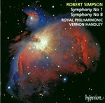 the album cover for R. SIMPSON - Symphony 1 & 8