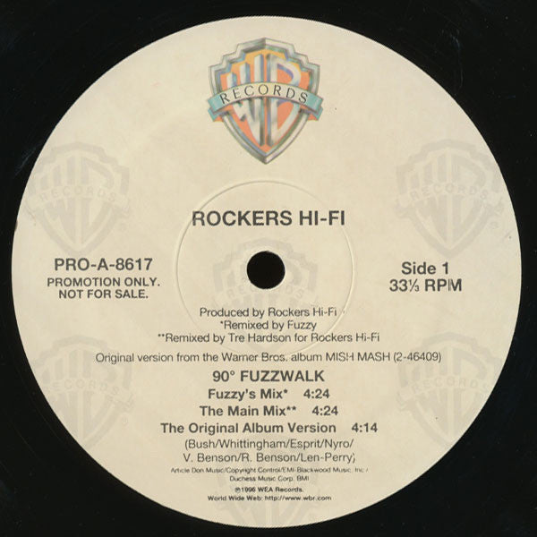 Rockers Hi-Fi : 90º Fuzzwalk (12", Promo)