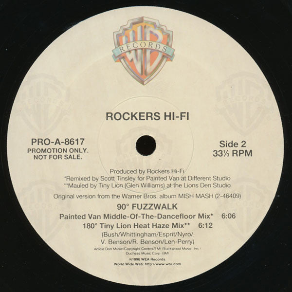 Rockers Hi-Fi : 90º Fuzzwalk (12", Promo)