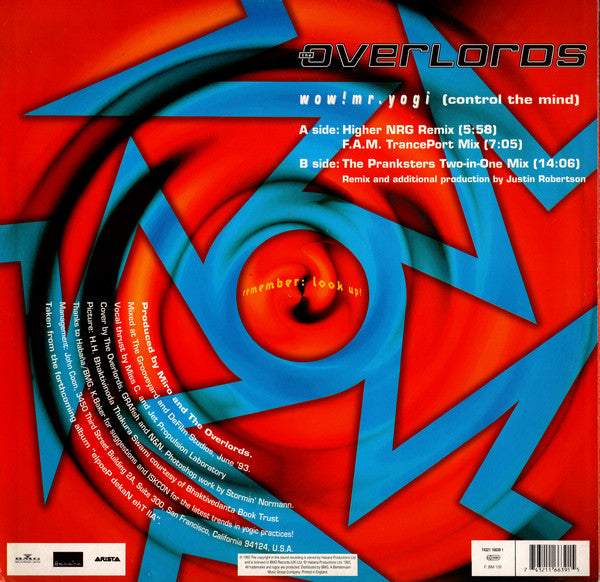 The Overlords : Wow! Mr. Yogi (Control The Mind) (12")