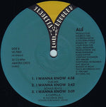 Alé : I Wanna Know (12")