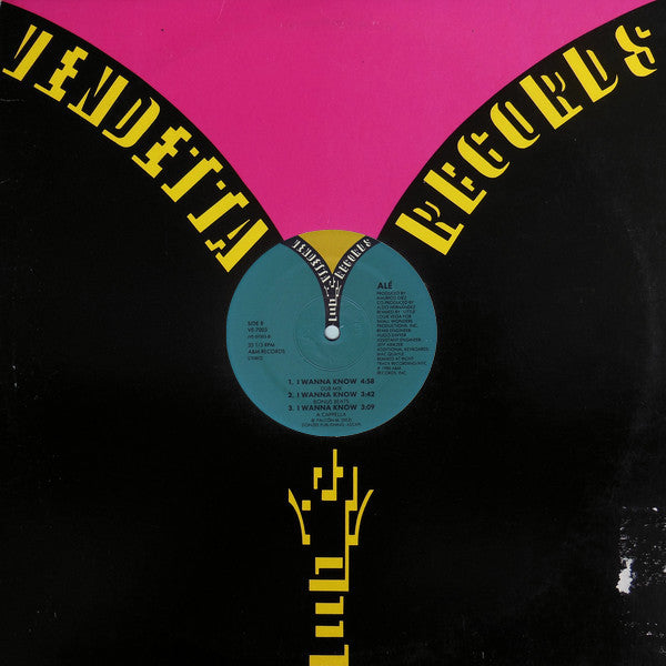 Alé : I Wanna Know (12")