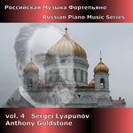 the album cover for Anthony Goldstone - Russian Piano Music 4