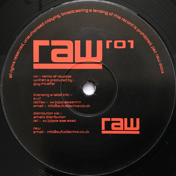 Guy McAffer : RAW R01 (12")