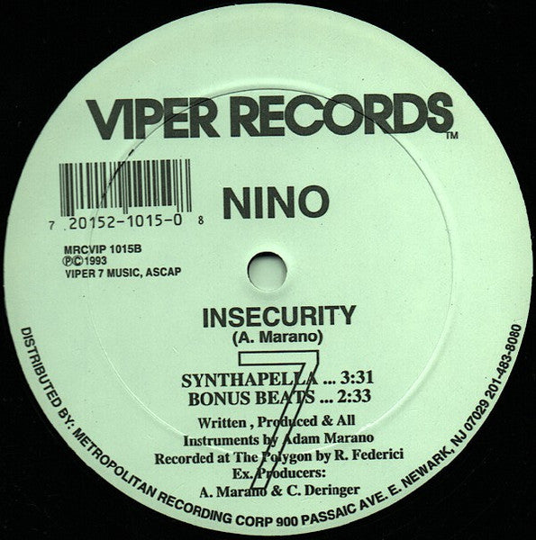 Nino (17) : Insecurity (12")