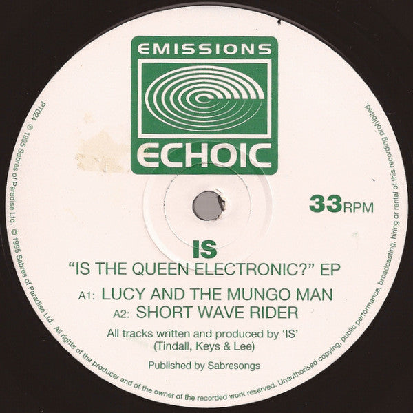 Is : Is The Queen Electronic? (12")