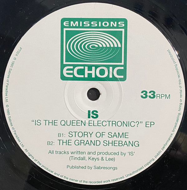 Is : Is The Queen Electronic? (12")