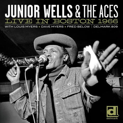 the album cover for Junior Wells - Live in Boston 1966