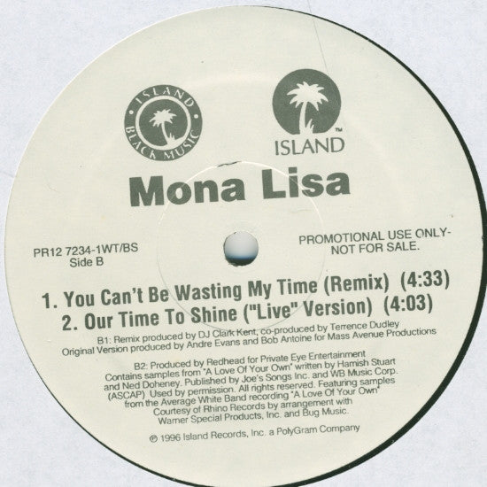 Mona Lisa (2) : You Said (12", Promo)