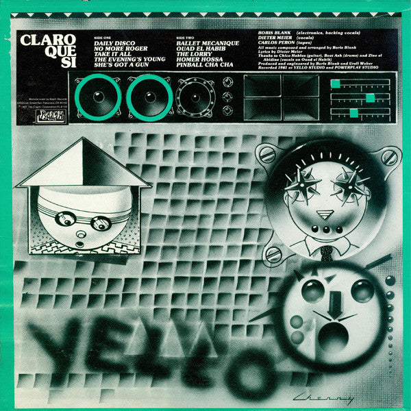 Yello : Claro Que Si (LP, Album, Gre)