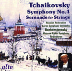 the album cover for Large Symphony Orchestra of the Ministry of Culture & Russian Federation - Symphony 4 / Serenade for Strings