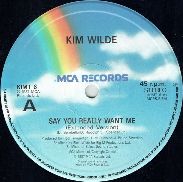 Kim Wilde : Say You Really Want Me (12")