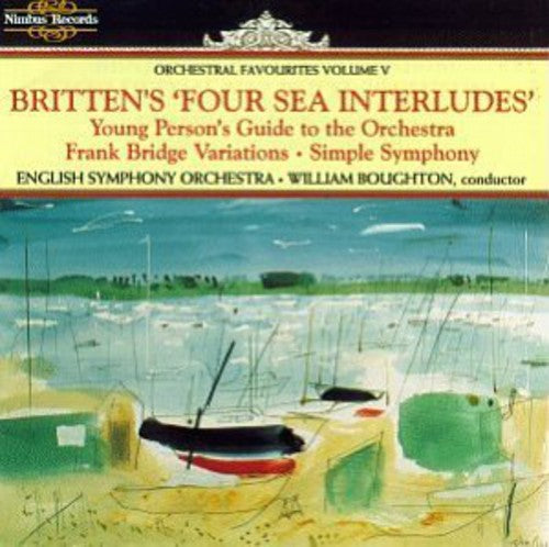 the album cover for William Boughton - Orch WKS / Four Sea Interludes