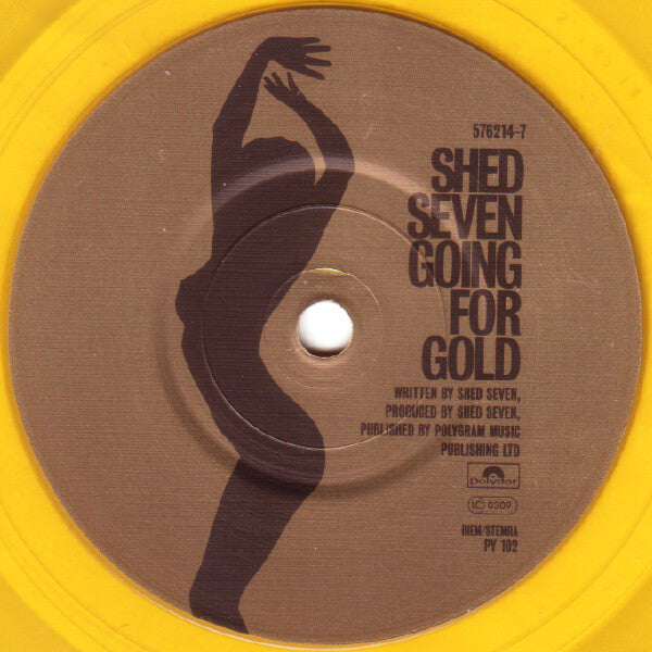 Shed Seven : Going For Gold (7", Single, Ltd, Num, Yel)