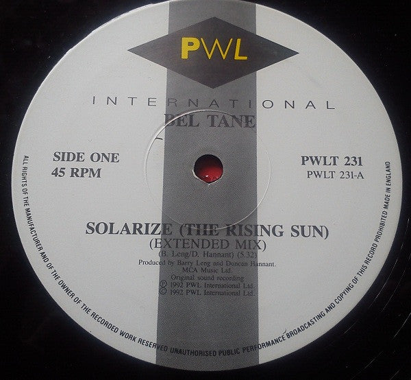 Bel Tane : Solarize (The Rising Sun) (12")