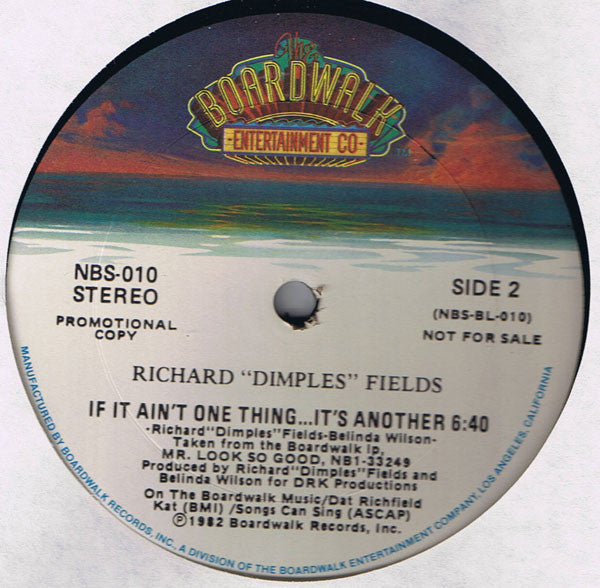 Richard 'Dimples' Fields : If It Ain't One Thing...It's Another (12", Promo)
