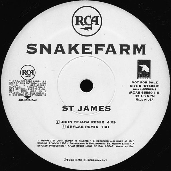 Snakefarm : St James (12", Promo)