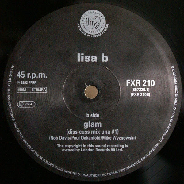 Lisa B : Glam (12")