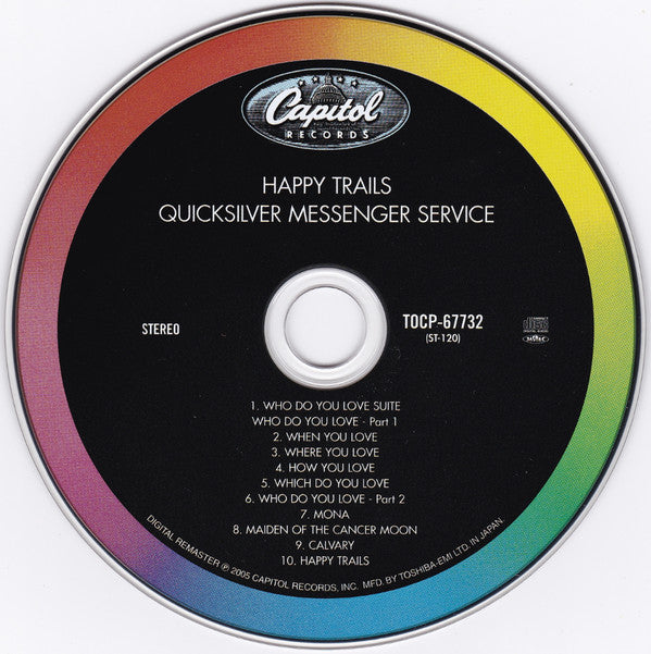Quicksilver Messenger Service : Happy Trails (CD, Album, RE, RM, Pap)