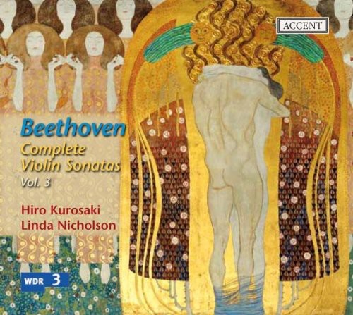 the album cover for Hiro Kurosaki - Complete Violin Sonatas 3