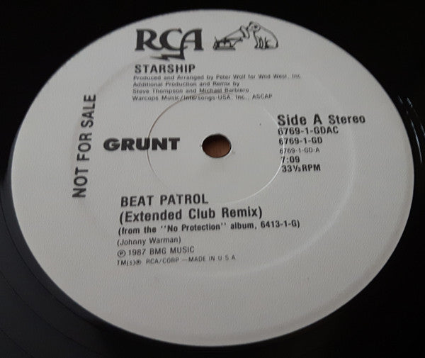 Starship (2) : Beat Patrol (Extended Club Mix) (12", Promo)