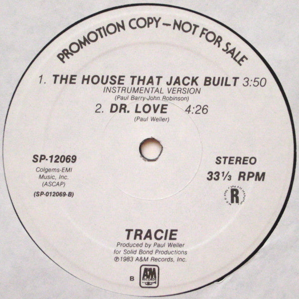 Tracie!* : The House That Jack Built (12", EP, Promo)