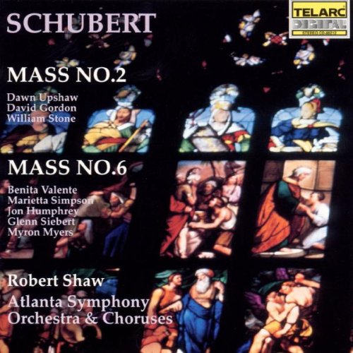the album cover for F. SCHUBERT - Masses 2 & 6