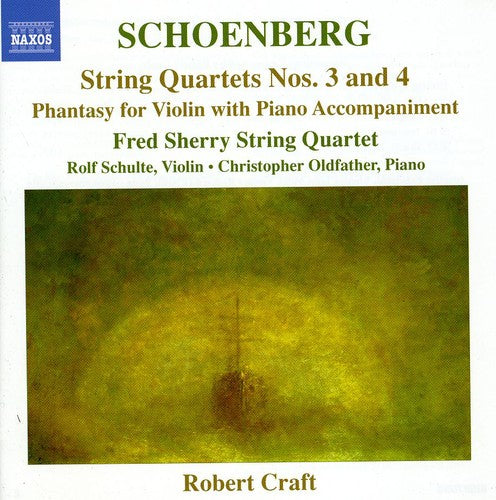 the album cover for A. SCHOENBERG - String Quartets Nos 3 & 4