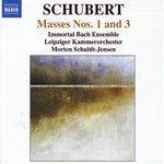 the album cover for F. SCHUBERT - Masses Nos 1 & 3