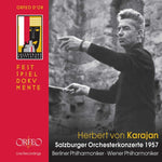 the album cover for Karajan / Bruckner / Brahms / Berger / Einem - Salzburger Orchesterkonzerte 1957