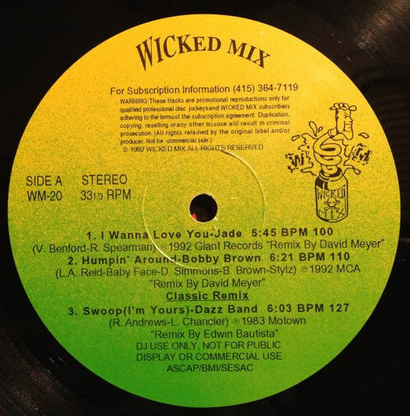 Various : Wicked Mix 20 (12", Comp, Promo, Bla)